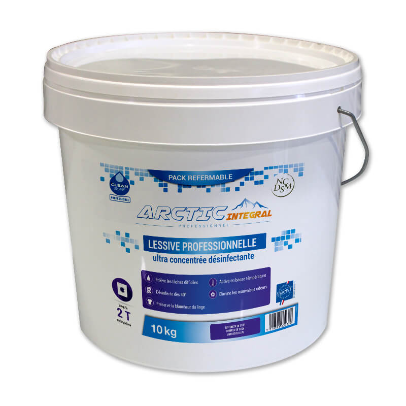 LESSIVE DESINFECTANTE ARTIC INTEGRAL SEAU 10 KG - Bactricide fongicide virucide